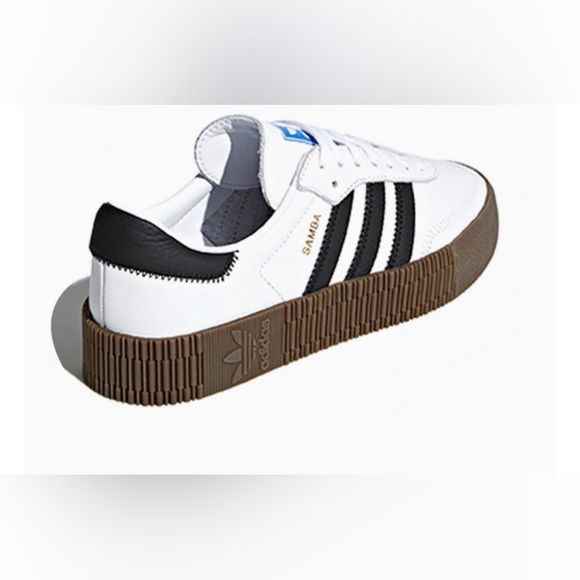 Adidas Women's Samba White and Black Sneakers - Picture 5 of 15